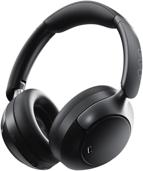 Foto de um Headphone Bluetooth preto